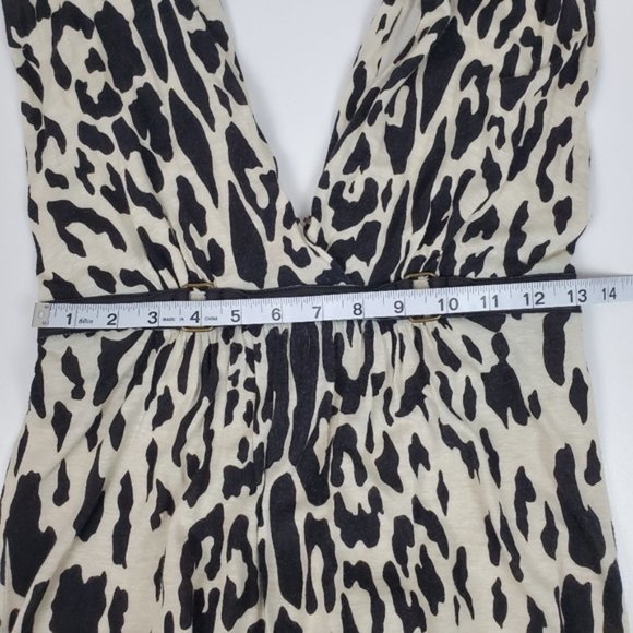 Tracy Reece leopard print  maxi dress empire waist - Picture 6 of 11